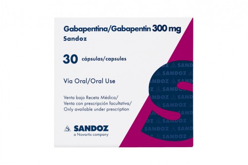 Gabapentina 300 mg Sandoz Caja Con 30 Cápsulas Duras Rx Rx1
