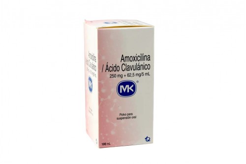 Amoxicilina - Ácido Clavulanico Caja Con Frasco Con 100 mL Rx Rx2
