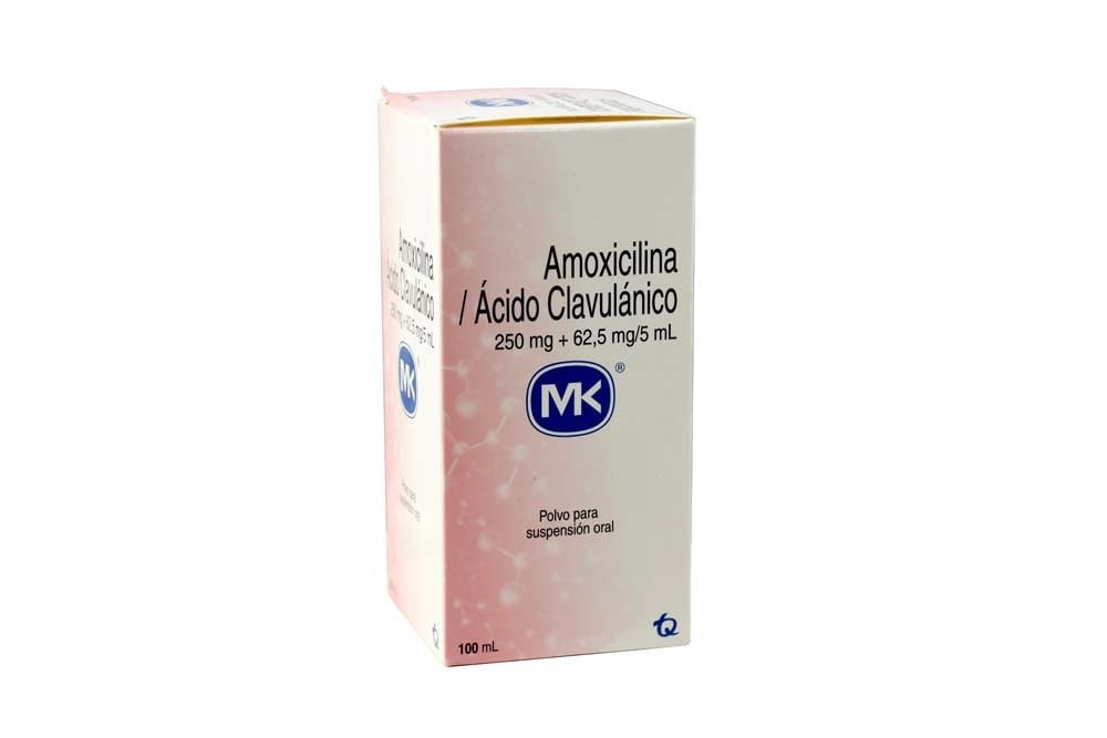 Amoxicilina - Ácido Clavulanico Caja Con Frasco Con 100 mL Rx Rx2