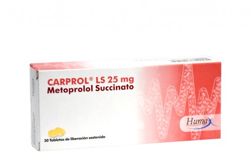 Carprol Ls 25 Mg Caja Con 30 Tabletas Rx Rx4