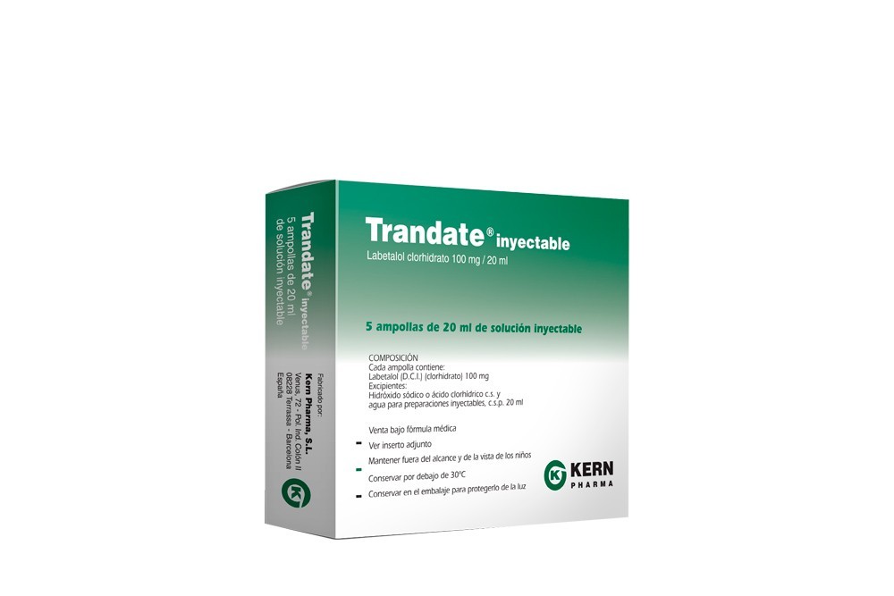 Trandate 50mg, 100mg, 200mg Labetalol Uso, efeitos colaterais e dosagem.  Preço na farmácia online. Medicamentos genericos sem receita.