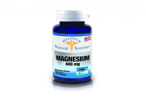 Magnesium Natural Systems 400 Mg Oral Millenium En Frasco Por 100 Tabletas