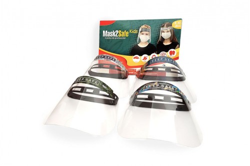 Careta de Proteccion Facial Mask2 Safe Kids 34.5 cm X 23.5 cm (niños 7 a 12 años) Por Unidad