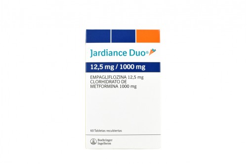 Jardiance Duo 12.5 Mg / 1000 Mg Caja Con 60 Tabletas Rx1 Rx4.