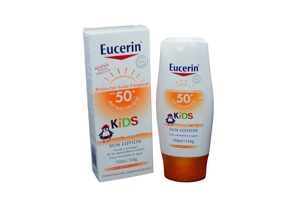 Eucerin Kids Sun Loción Fps 50 Caja Con Frasco Con 150 mL