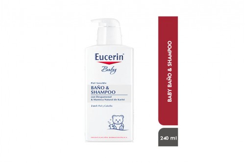Shampoo Y Baño Eucerin Baby Caja Con Frasco Con 250 mL
