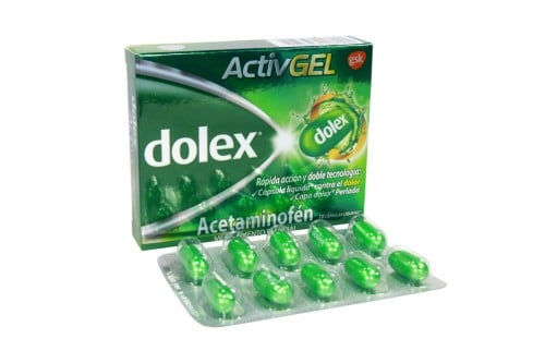 Dolex Activgel 500 mg Caja Con 10 Cápsulas Liquidas