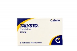 Talysto Tadalafilo 20 mg Caja Con 8 Tabletas Masticables Rx