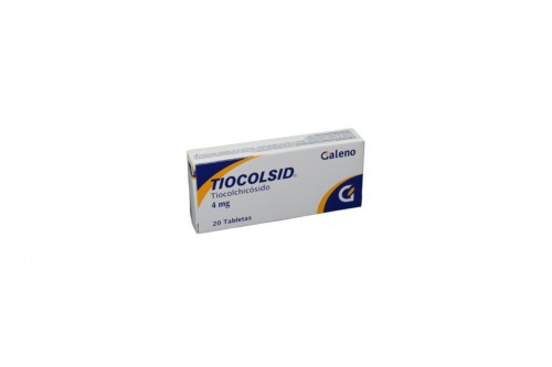 Tiocolsid 4 Mg Caja Con 20 Tabletas Rx4 Rx