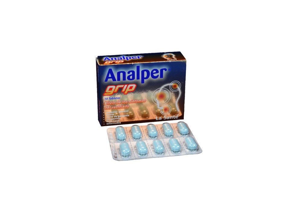 Analper Grip Caja Con 10 Tabletas