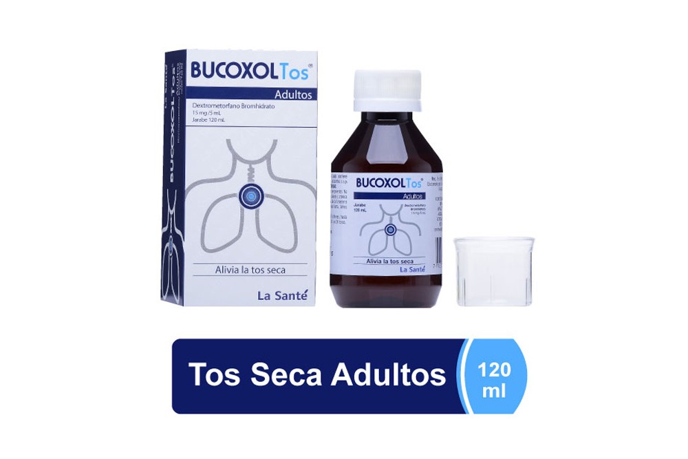 Bucoxol Tos Adultos 15 mg / 5 mL Caja Con Frasco Con 120 mL