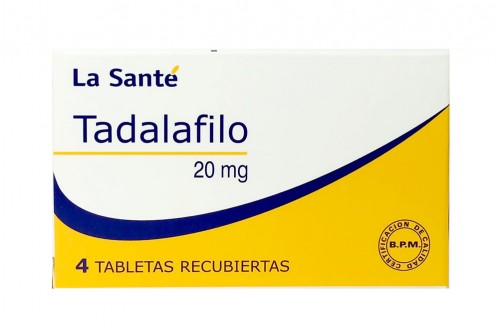 Tadalafilo 20 mg Caja Con 4 Tabletas Recubiertas Rx Rx4
