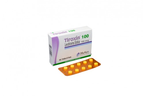 Tiroxín 100 mcg Caja Con 50 Tabletas Rx4