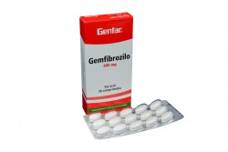 Gemfibrozilo 600 Mg Caja Con 30 Tabletas Rx