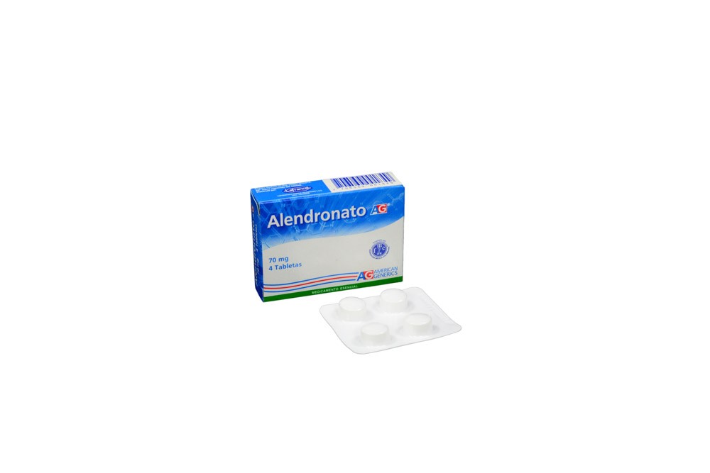 Alendronato 70 mg Caja Con 4 Tabletas Rx4