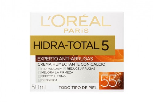 L'Oréal Hidra Total 5 Experto Anti-Arrugas Caja Con Pote Con 50 mL