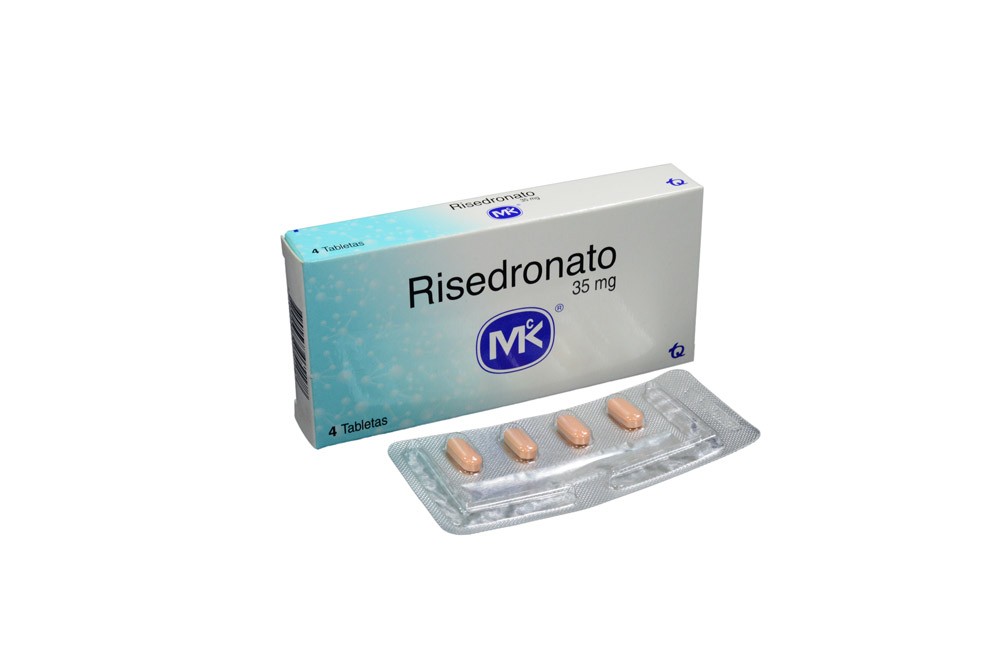 Risedronato 35 mg En Caja Con 4 Tabletas Col Rx1 Rx4