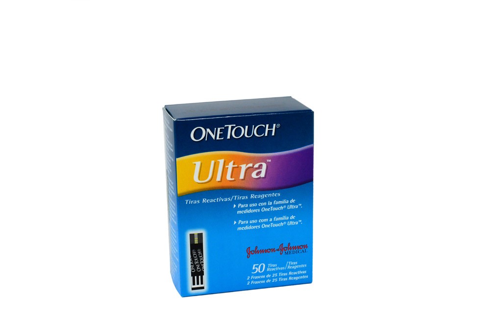 One Touch Ultra Test Strips Caja Por 50 Tiras Reactivas