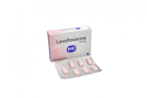 LevoFLOXACINO 500 Mg Caja Con 7 Tab. M.K Rx Rx2