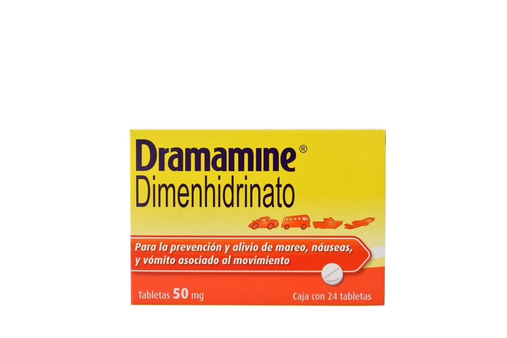 Dramamine 50 Mg Caja Con 24 Tabletas
