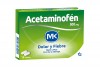 Acetaminofén 500 Mg Mk Caja Con 16 Tabletas Cubiertas