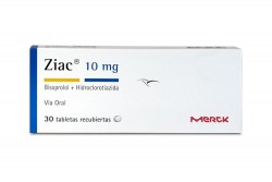 Ziac 10 mg / 6.25 mg Caja Con 30 Tabletas Rx