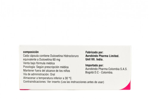 Du-Two 60 mg Caja Con 28 Cápsulas Rx