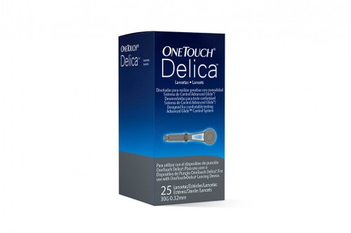 Lancetas One Touch Delica Caja Con 25 Unidades