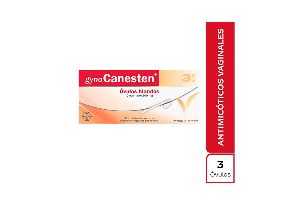 Gynocanesten 200 mg  Caja Con 3 Óvulos Blandos Vaginales