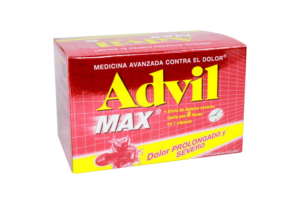 Advil Max Caja Con 60 Cápsulas Líquidas