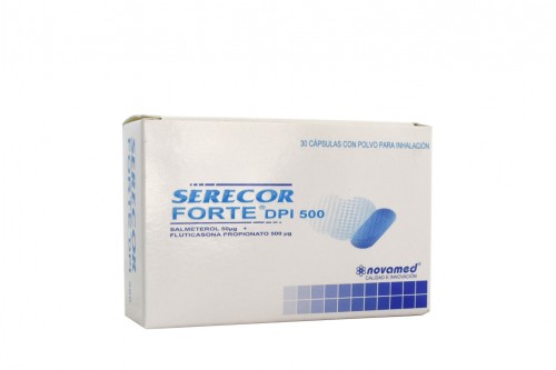 Serecor Forte 50/500 mcg Caja Con 30 Cápsulas Sin Inhalador Rx Rx1 Rx4