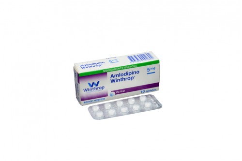 Amlodipino Genfar 5 Mg Oral En Caja Por 10 Tabletas