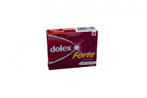 Dolex Forte 65 Mg Caja Por 8 Tabs Cubiertas