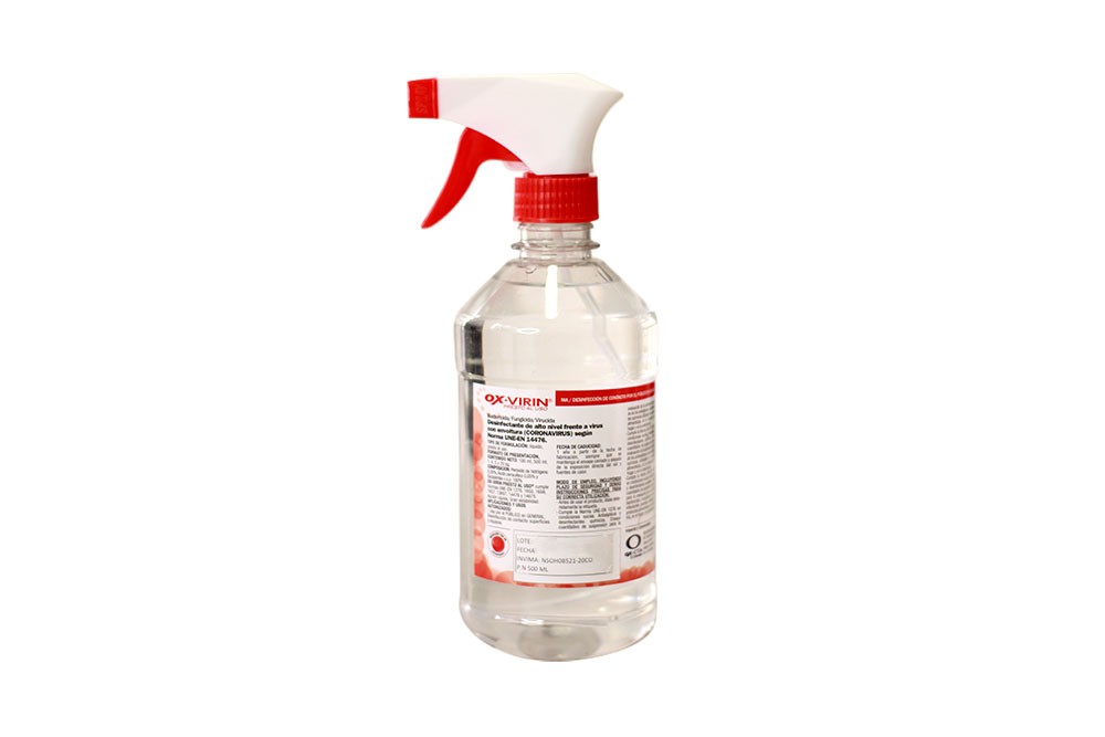 Desinfectante De Alto Nivel En Spray Ox-Virin Con 500 mL