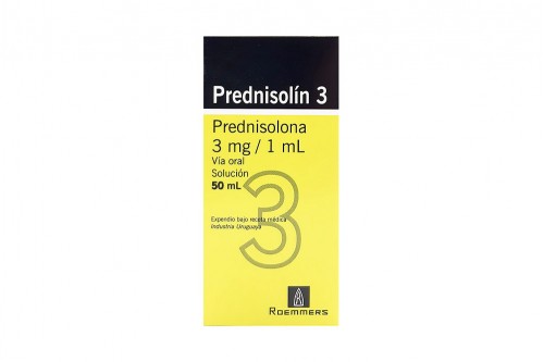 Prednisolín 3 Suspensión 300 mg Caja Con Frasco Con 50 mL Rx Rx4