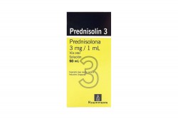 Prednisolín 3 Suspensión 300 mg Caja Con Frasco Con 50 mL Rx Rx4