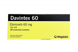 Davintex 60 Mg Oral En Caja Por 10 Tabletas Recubiertas Rx