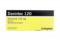 Davintex 120 Mg Oral En Caja Por 10 Tabletas Recubiertas Rx