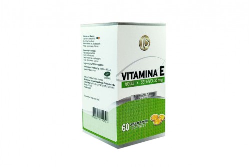 Suplemento Dietario Vitamina E 1000 + Selenio Frasco x 60 Cápsulas Blandas