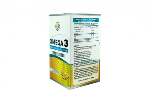 Suplemento Dietario Omega 3 Frasco x 60 Cápsulas Blandas