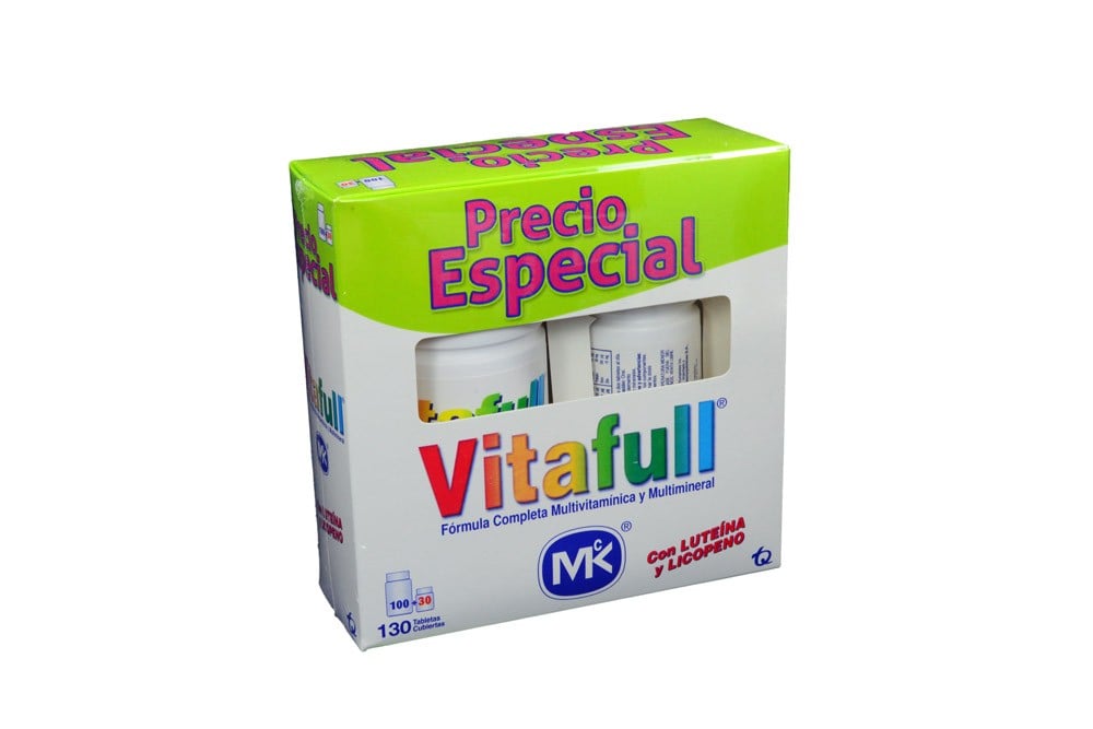 Vitafull Caja Con 30 Tabletas + Luteina Frasco De 100 mL
