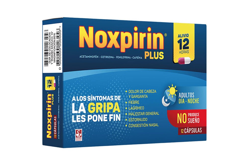 Noxpirin Plus Caja Con 12 Cápsulas COL.