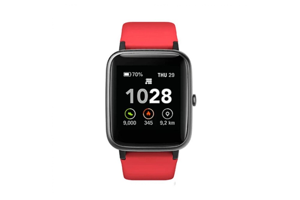 Monitor de Salud Smartwatch CT25 Multifuncional Rectangular Color Rojo Con Hebilla - Cubitt