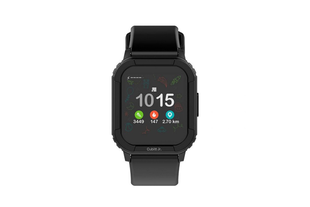 Monitor de Salud Smartwatch Multifuncional Cuadrado Cubitt - Color Negro Con Hebilla