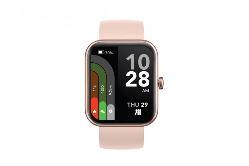 Monitor de Salud Smartwatch Multifuncional Cuadrado Color Rosa Con Hebilla Cubitt