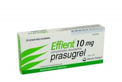 Effient 10 mg Caja Con 28 Comprimidos Recubiertos Rx Rx1 Rx4