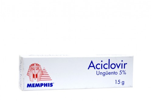 Aciclovir Ungüento 5% Memphis Caja Con Tubo Con 15 g Rx