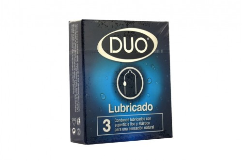 Condones Duo Lubricados Caja Con 3 Unidades COL