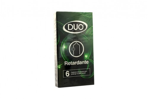 Condones Duo Retardante Caja Con 6 Unidades