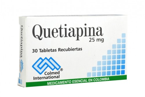 QUETIapina 25 mg Caja De 30 Tabletas Colmed Rx1 Rx4